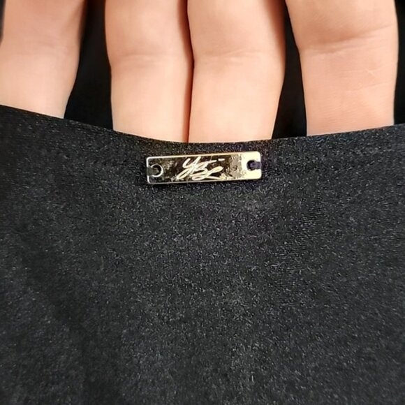 YBL Your Best Look Women's Black One Piece Swimsuit Strappy Halter Size 16 - Picture 7 of 16